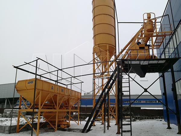 Бетонный завод 75 м3/ч в Казахстане