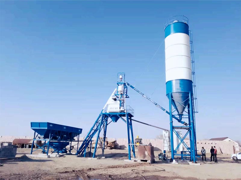 Стационарный бетонный завод AIMIX-AJ35 в Узбекистан введен в эксплуатацию