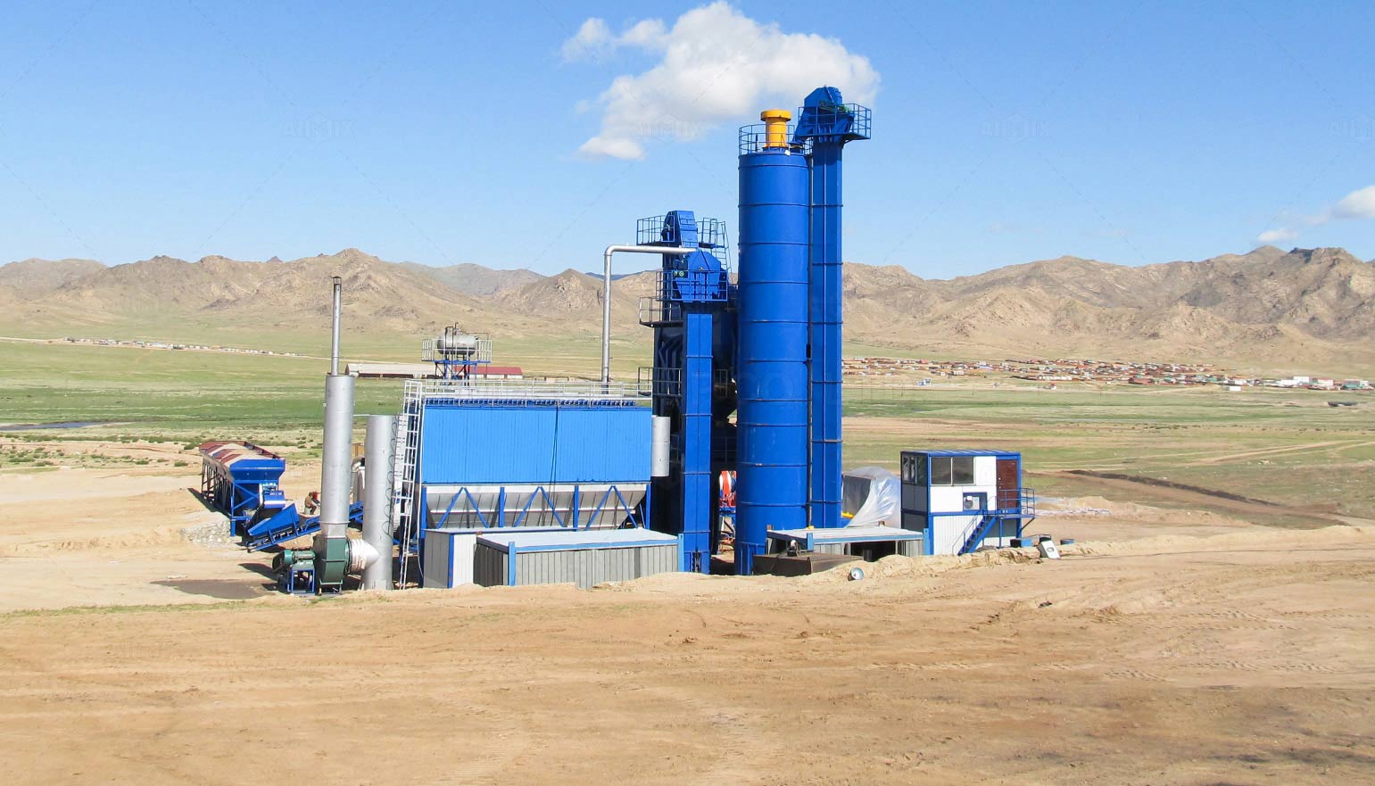 160 тонн Асфальтобетонный завод установленного в Монголии